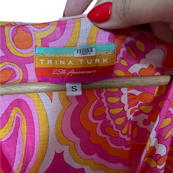 Trina Turk 25th Anniversary Acros Iris Maxi Dress - Size Small - Psyched… - Picture 16 of 16